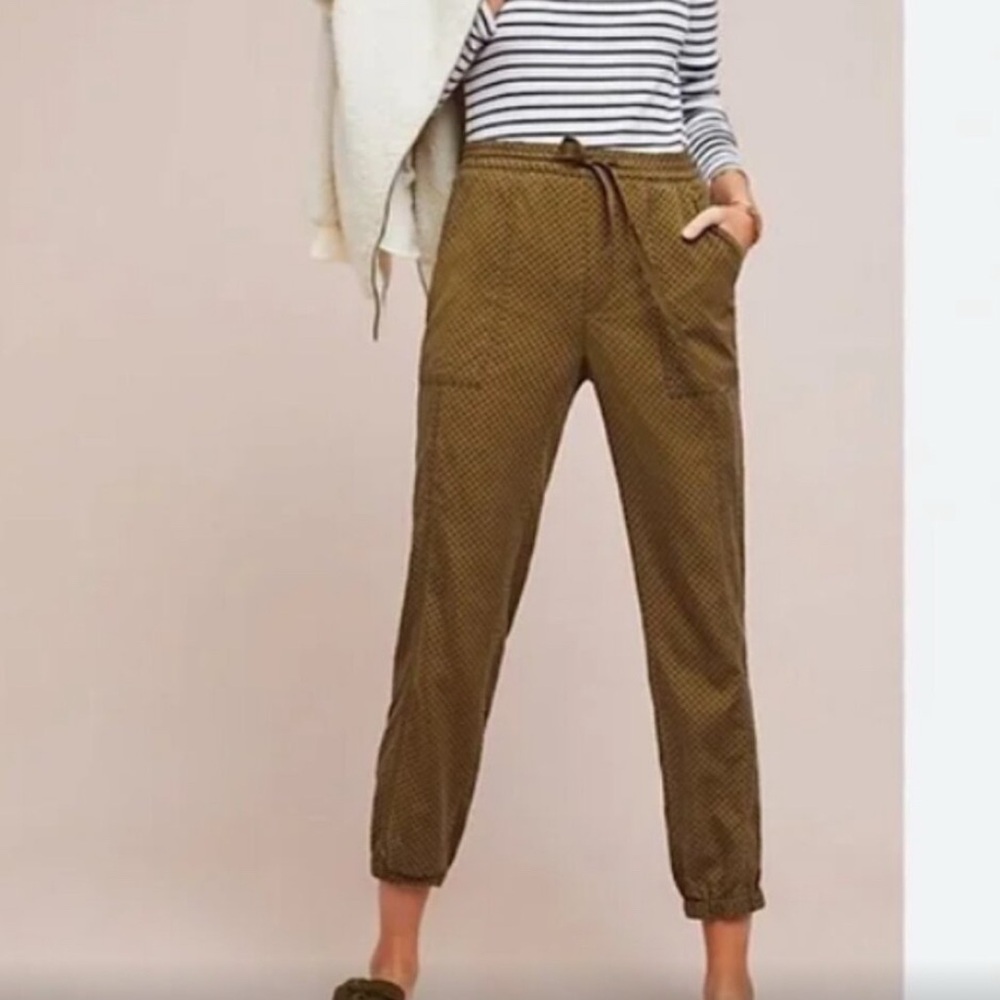 Anthropologie-Olive Green Joggers